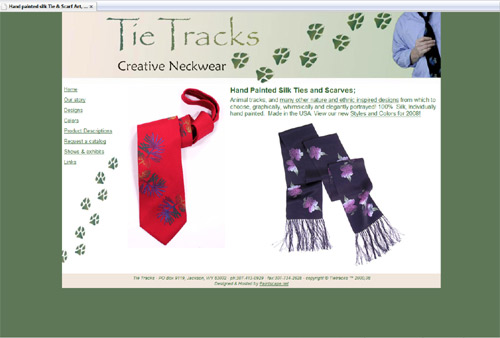 Handpainted Ties and Scarves
